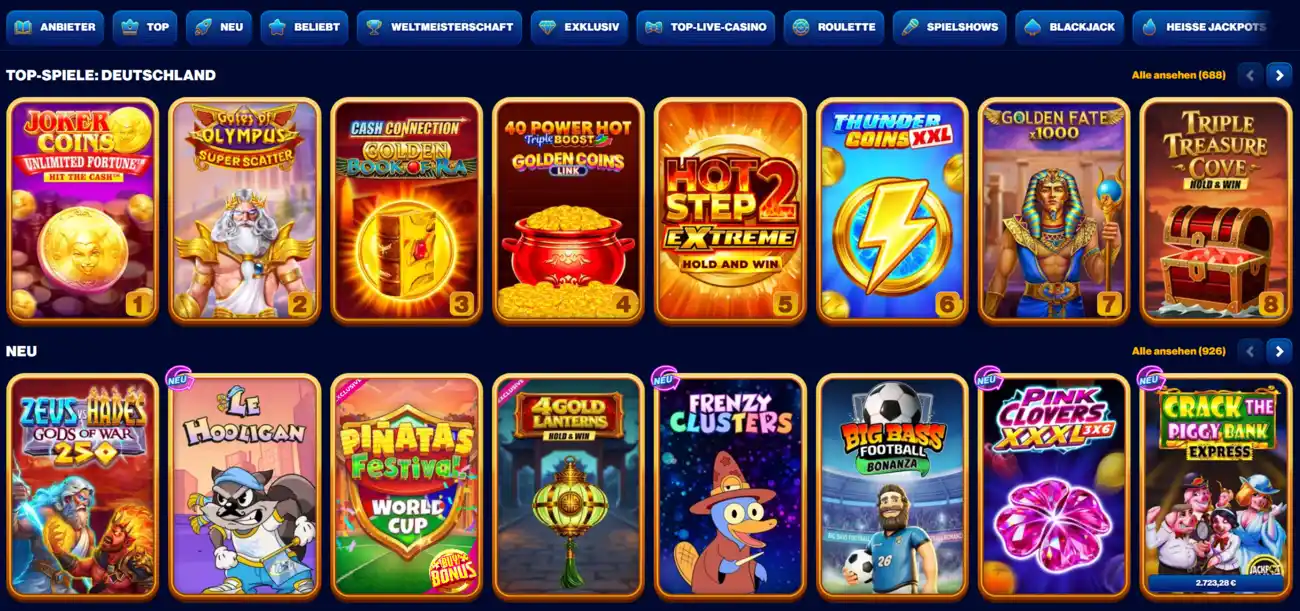 Spins of Glory Casino Deutschland