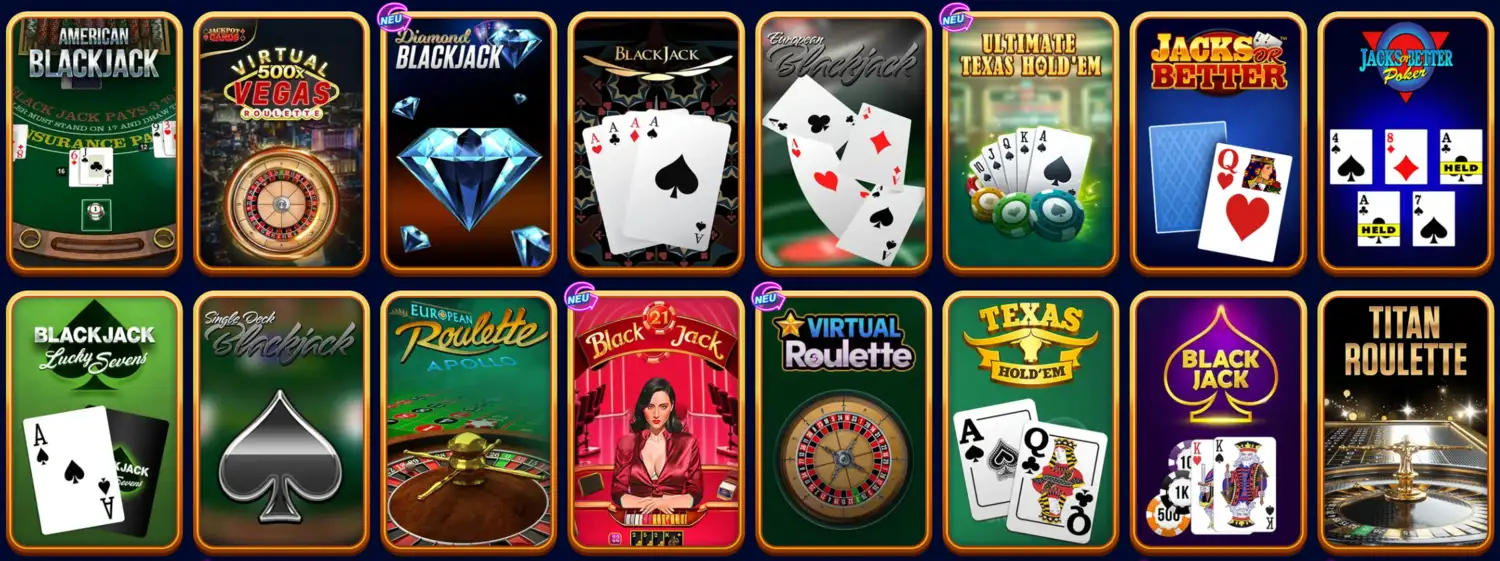 Spins of Glory Casino Tischspiele