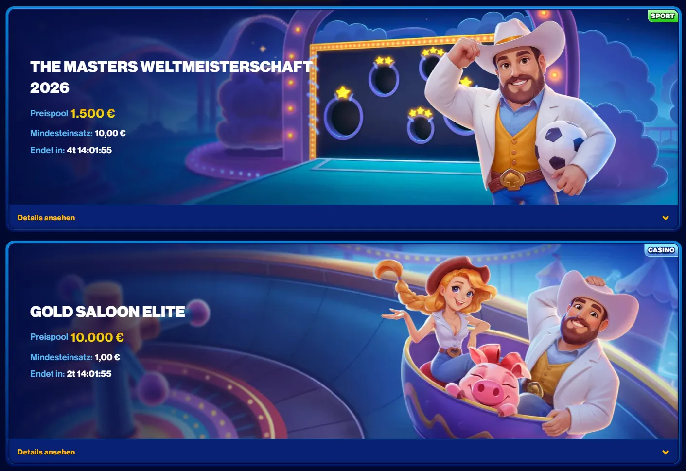 Spins of Glory Casino Turniere